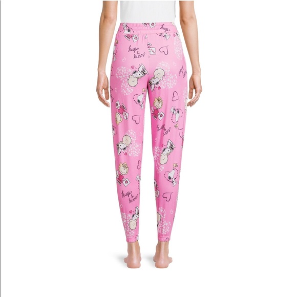 🆕 Peanuts Sleep Jogger Snoopy Love PJ Pants, X-Small - Picture 3 of 7